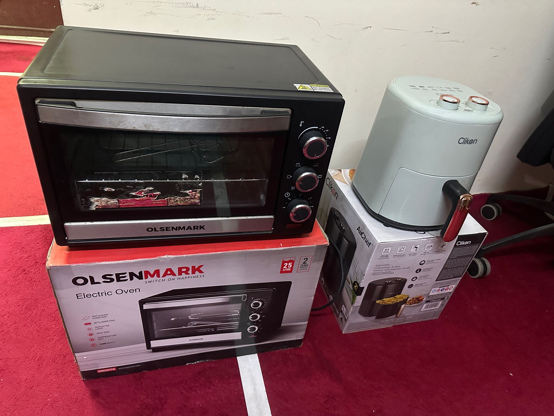 Olsenmark electrical oven & clickon Air fryer  - Image 2