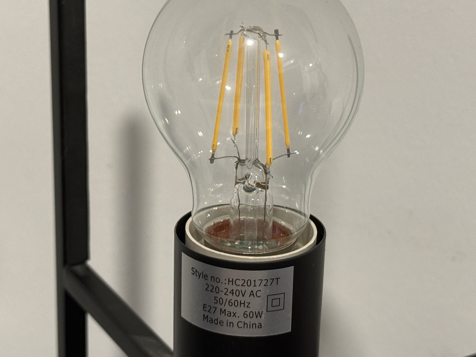     Modern Glass Table Lamp | Bedside / Home Decor - Image 3