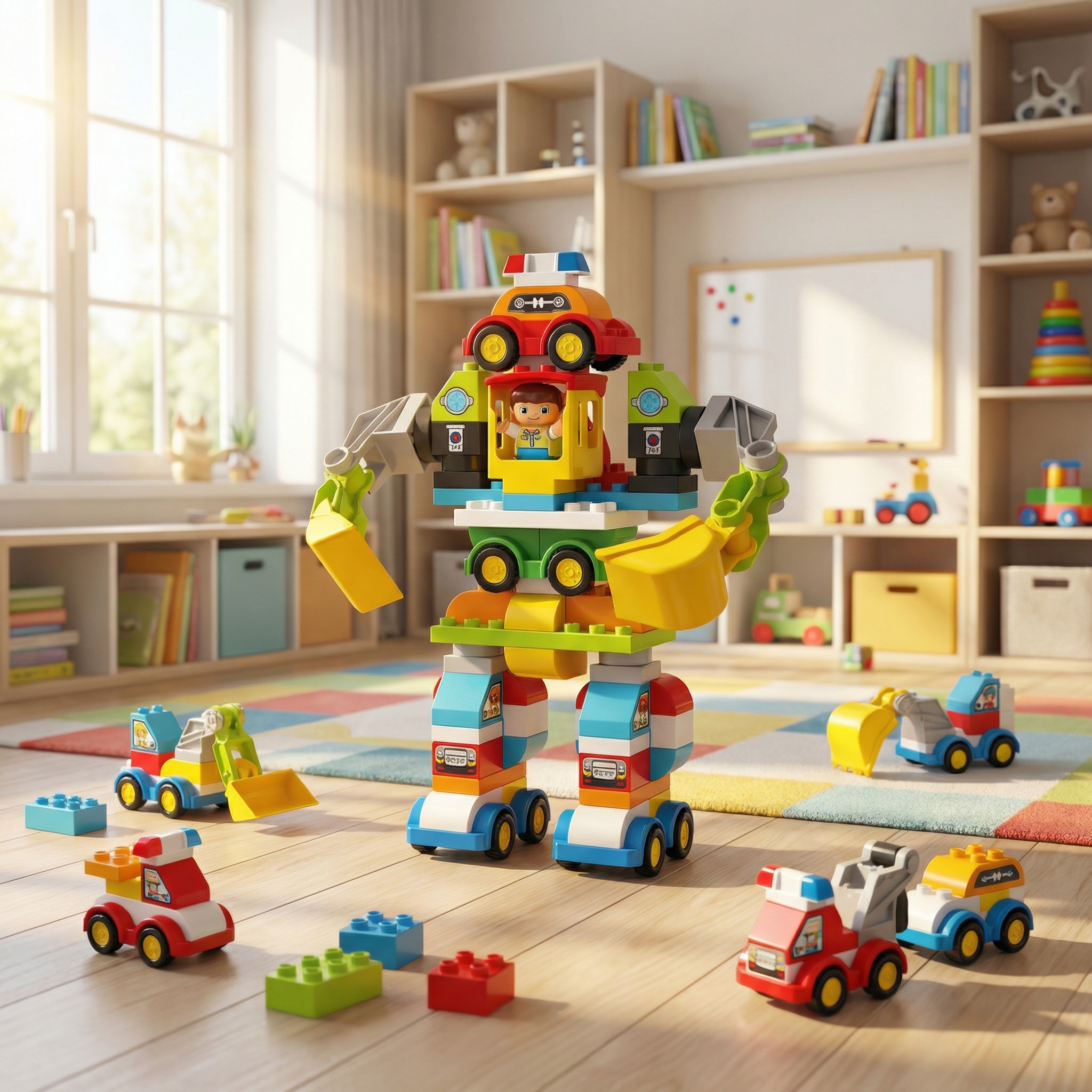 Builder Blocks – Robot Car Team (85 PCS) - Image 4