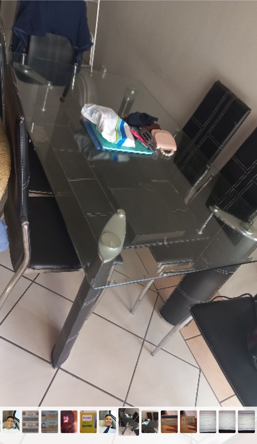 Dining table with 6 chairs - Image 3