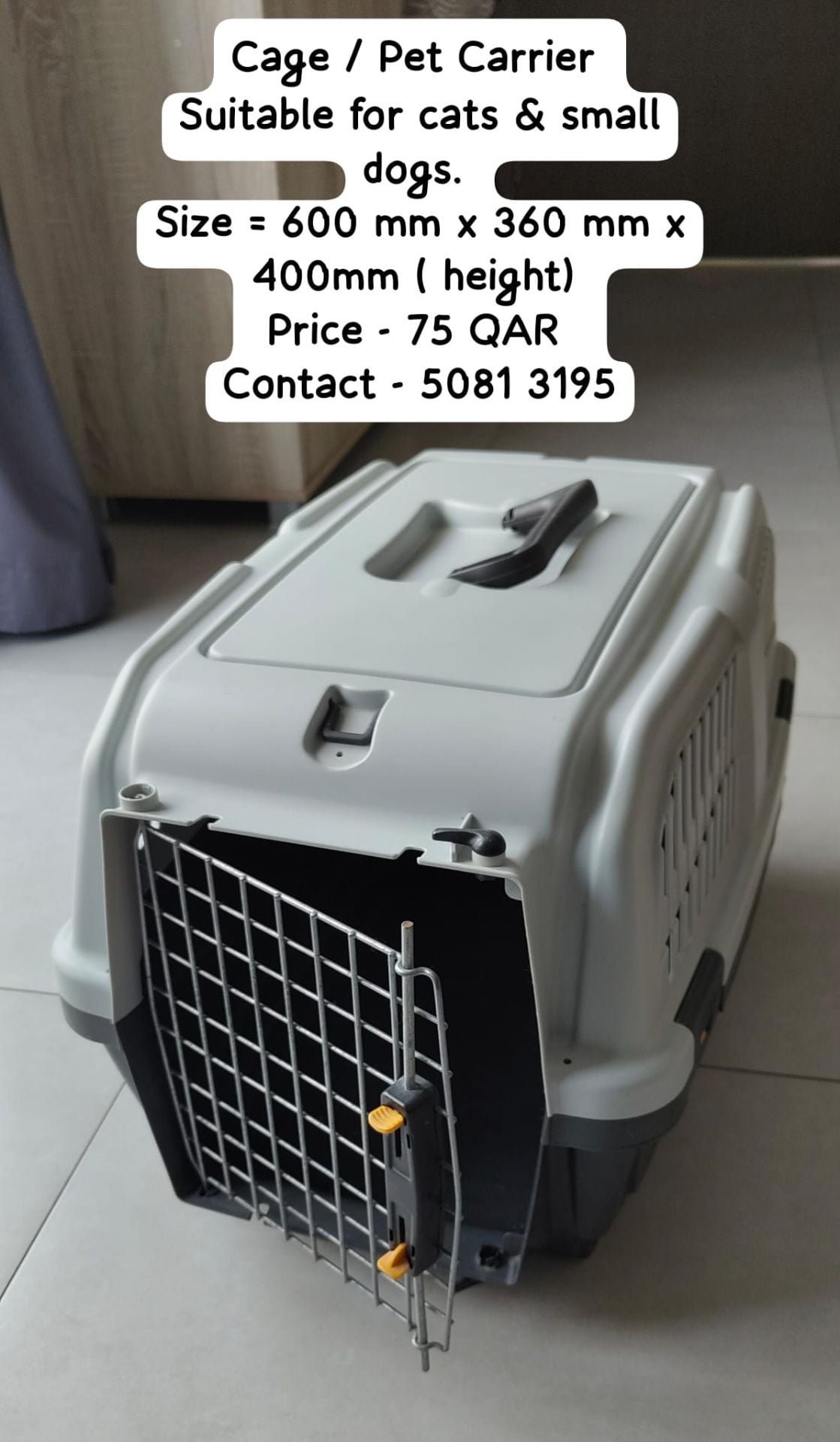 Carrier, Litter Box etc ... - Image 1