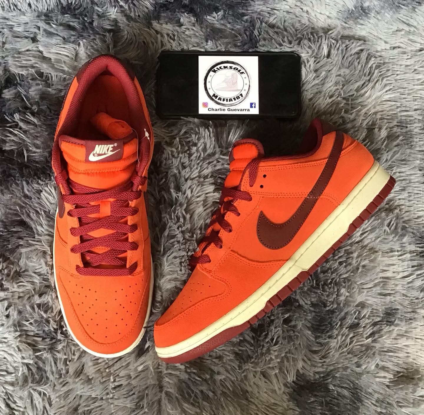 Nike Dunk Low SE Team orange - Image 1