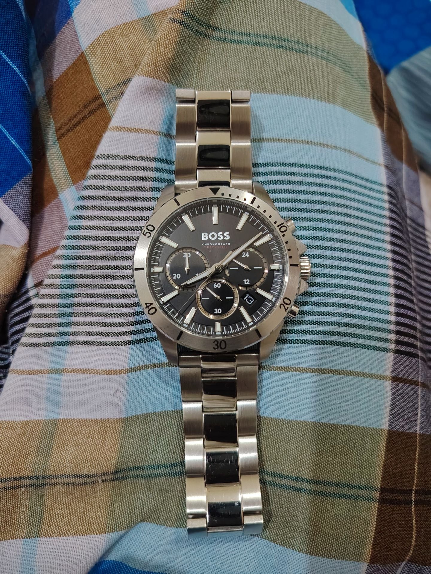 Boss sport steel quartz watch - Image 2