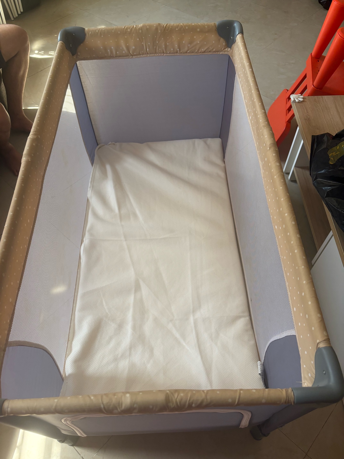 Juniors Travel Cot with ikea mattresses  - Image 2