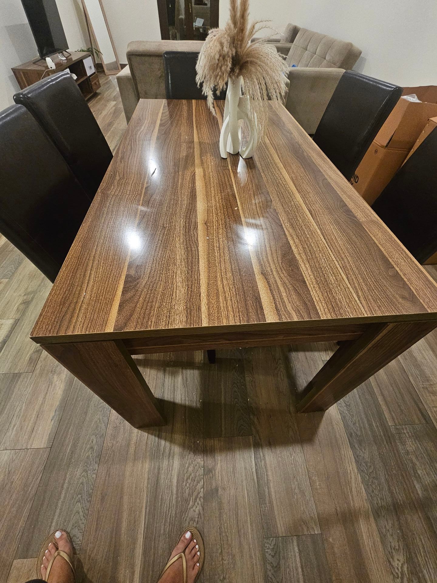 طقم طاولات طعام مع 6 كراسي للبيع - Image 7