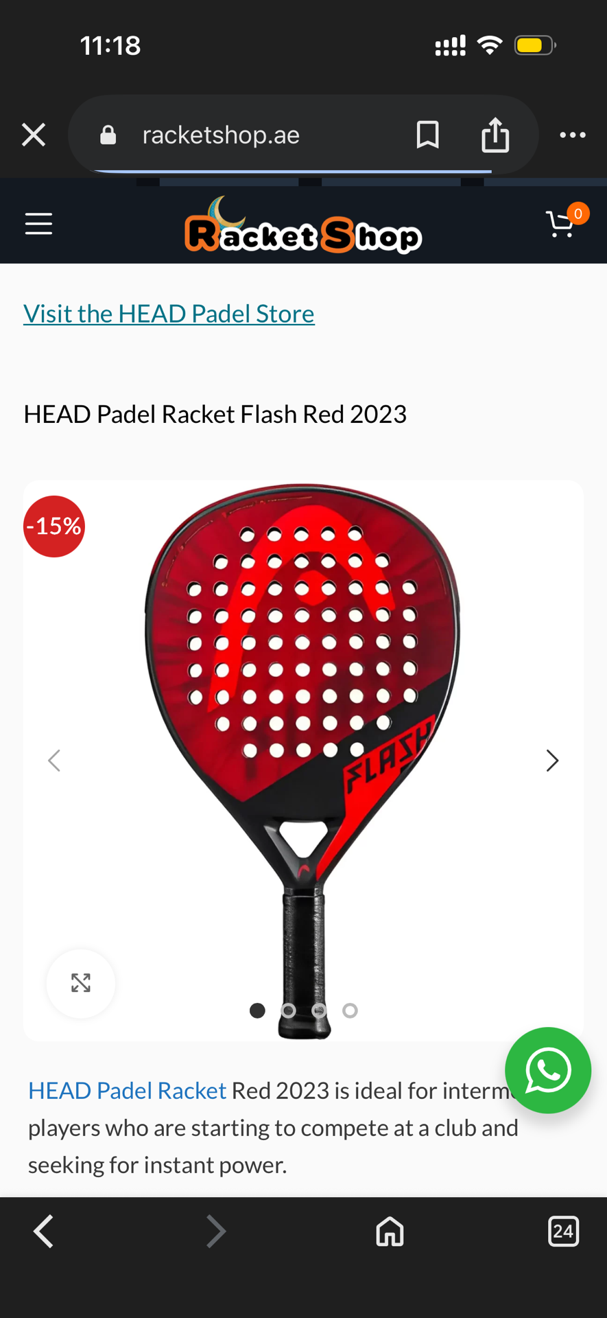 Head Padel racket- slightly used - Image 3