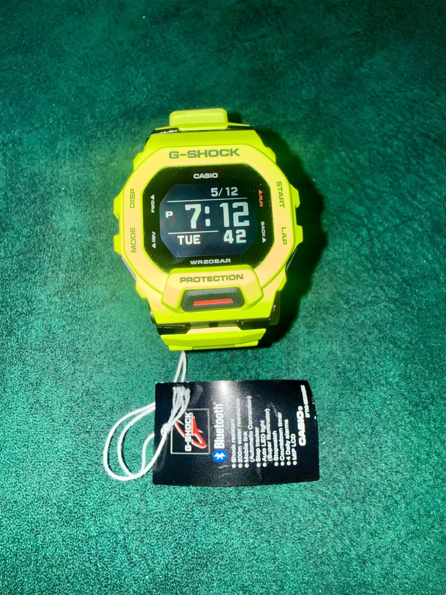 Brand new G-Shock GBD-200-9DR Neon Green / Lime color - Image 2