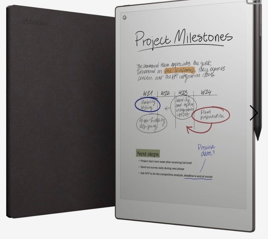 reMarkable Paper Pro + Marker Plus + Book Folio – Excellent Condition - Image 4