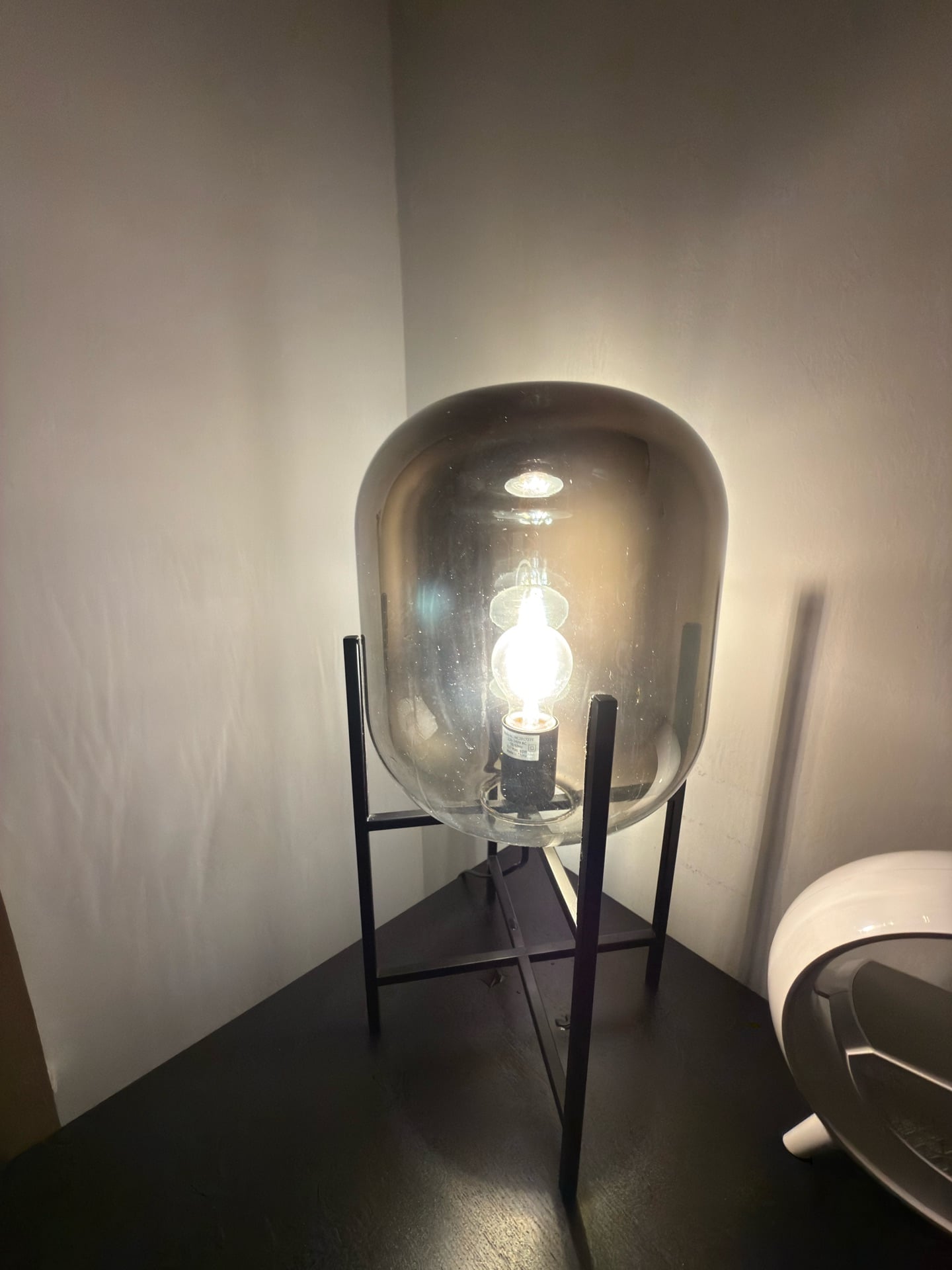     Modern Glass Table Lamp | Bedside / Home Decor - Image 4