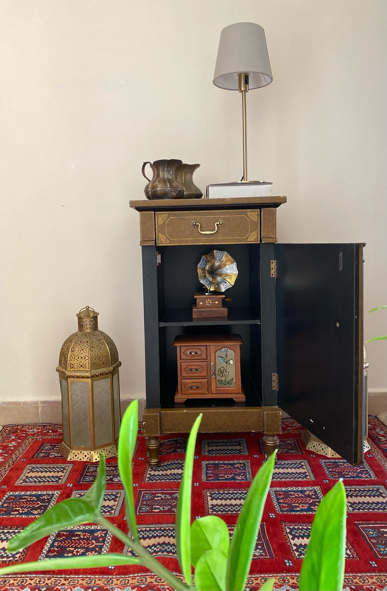 Antique buffet  and hall way tables - Image 5
