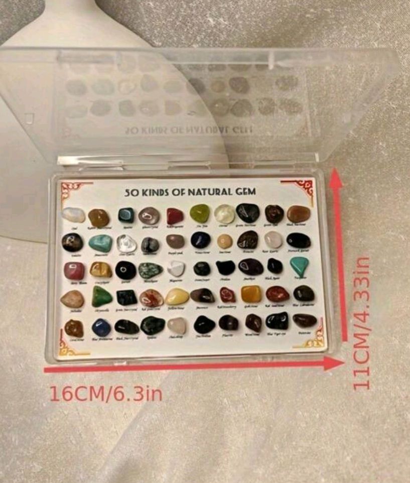 50 Natural Gem Set + Booklet - Image 4