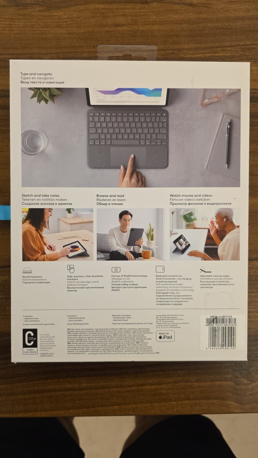 Logitech combo touch keyboard for ipad pro 11 inch - Image 2