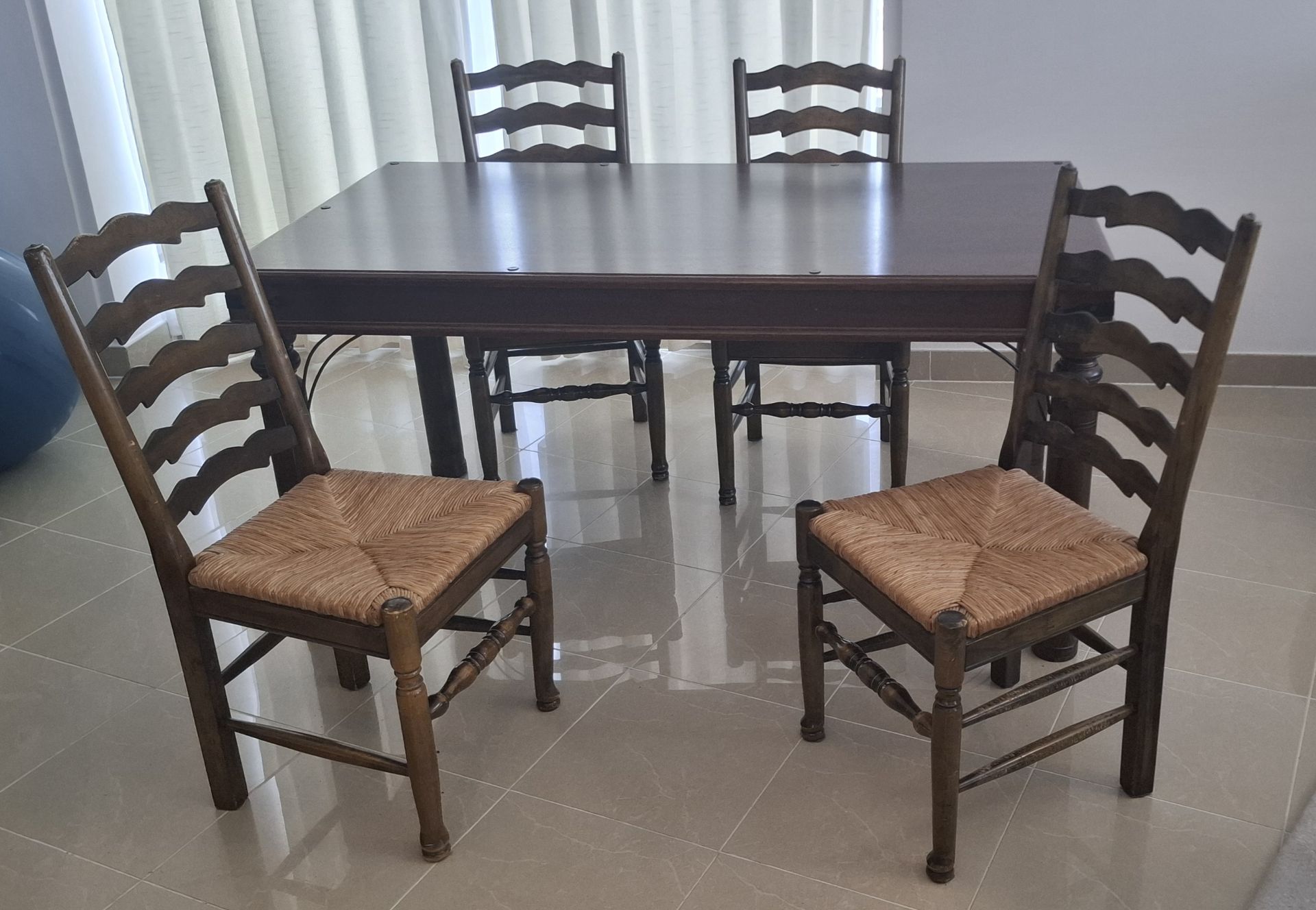 Rustic Dining Table Set - Image 1