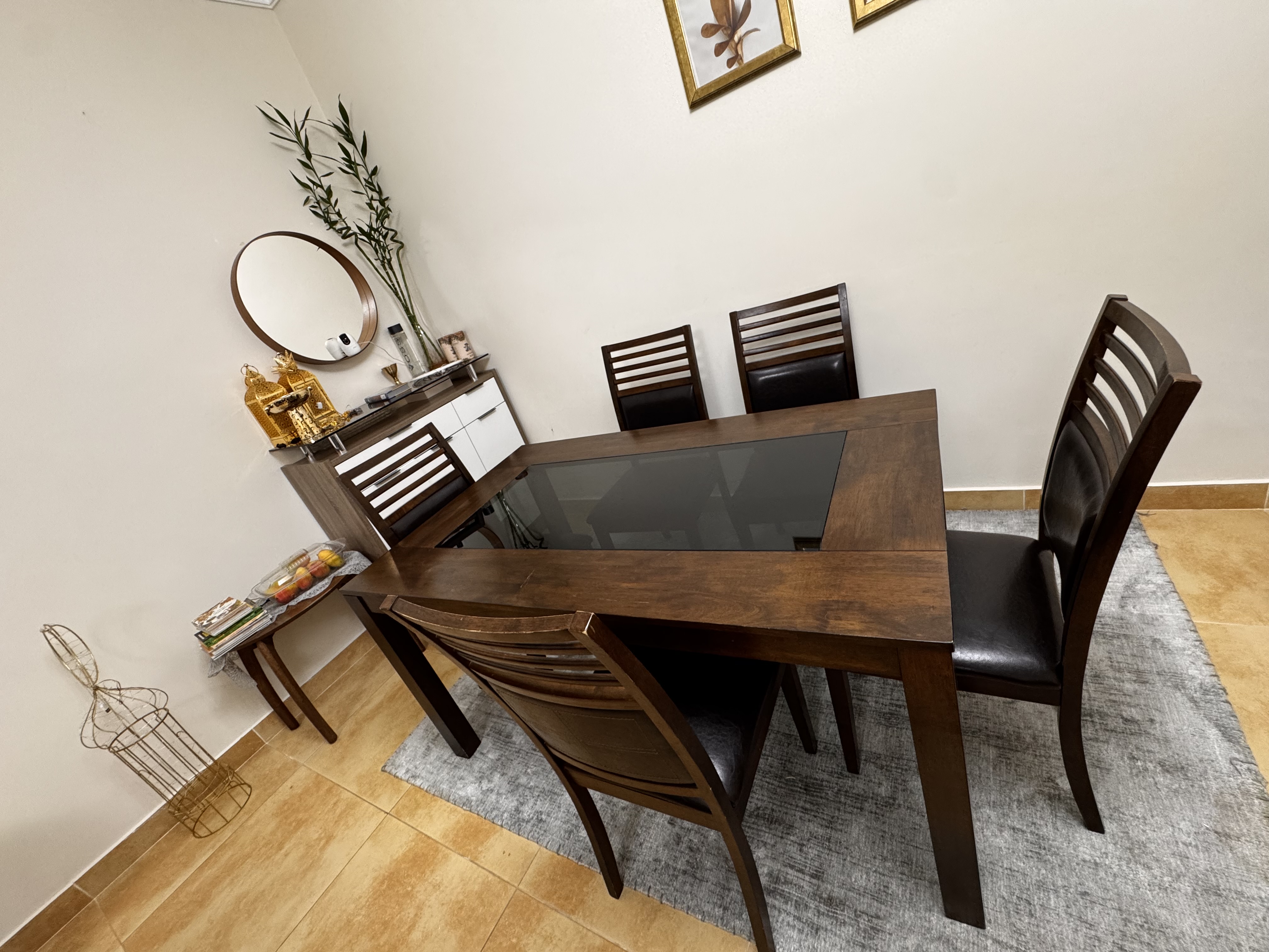 Sofa Set + TV table + Coffee table + Dining set (table+5 chairs) - Image 1