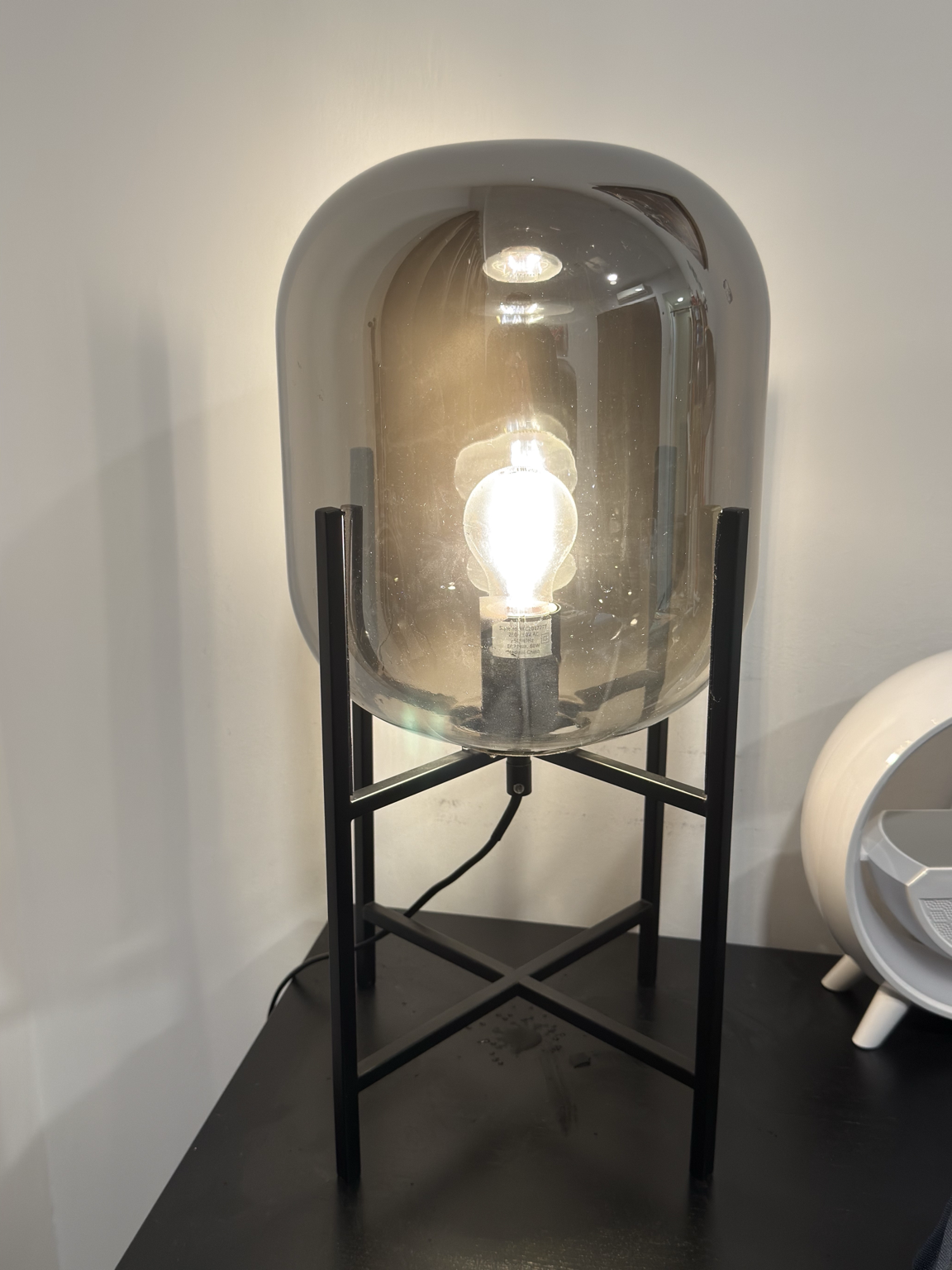     Modern Glass Table Lamp | Bedside / Home Decor - Image 2