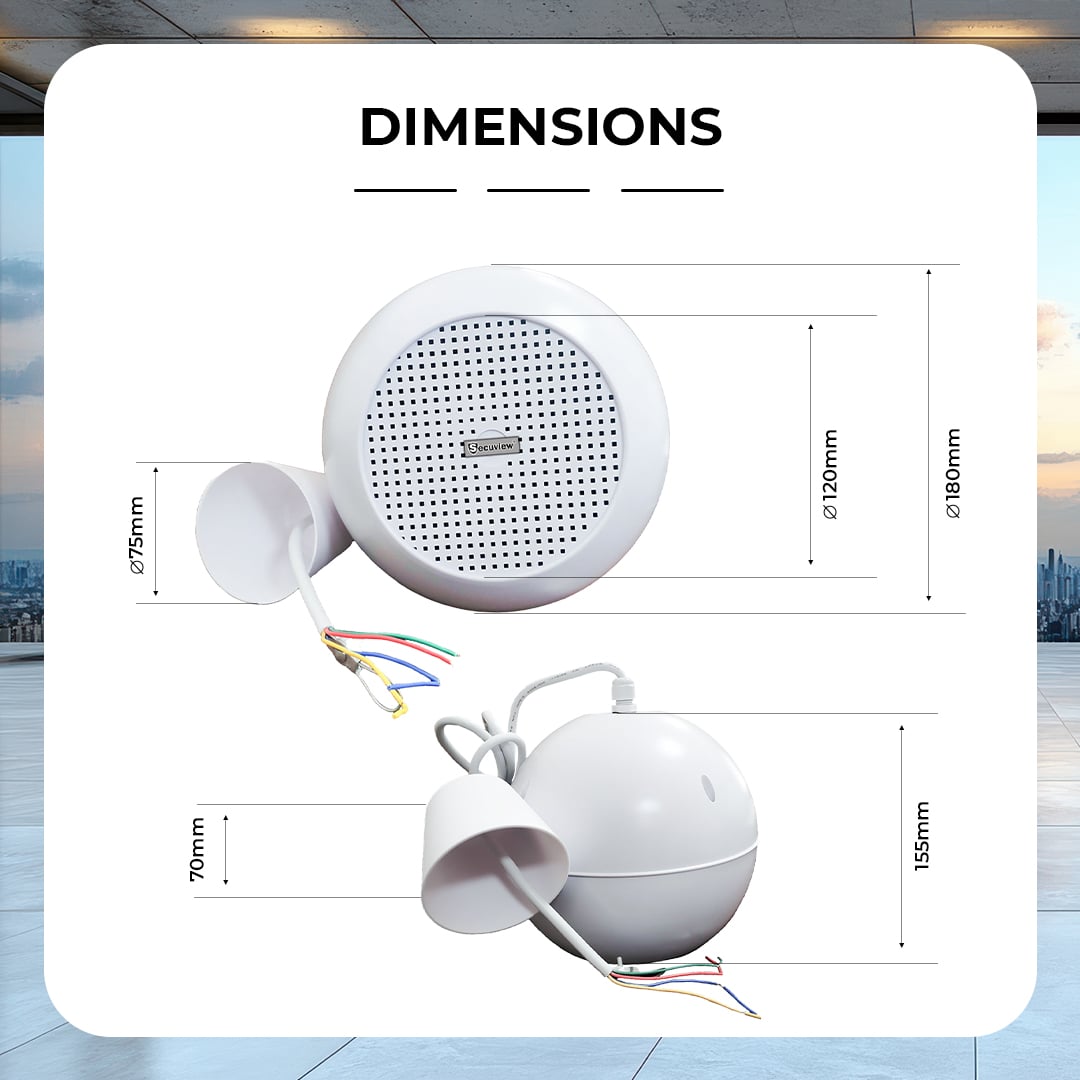 Secuview 20W Hanging Speaker – PA System - Image 5