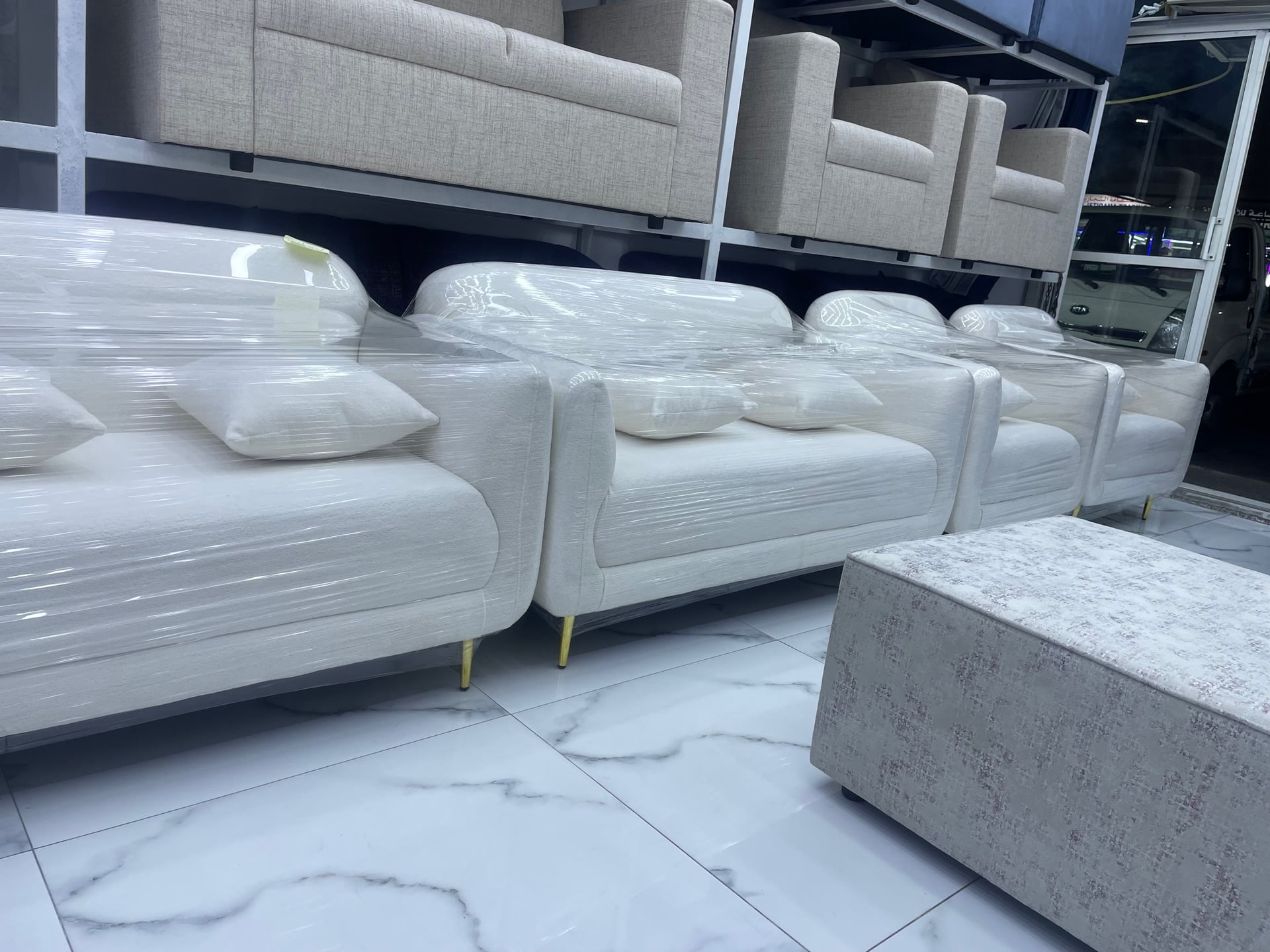 New L Sofa Set For Sale, Good Quality, Make in Doha, Color Available  - Image 9