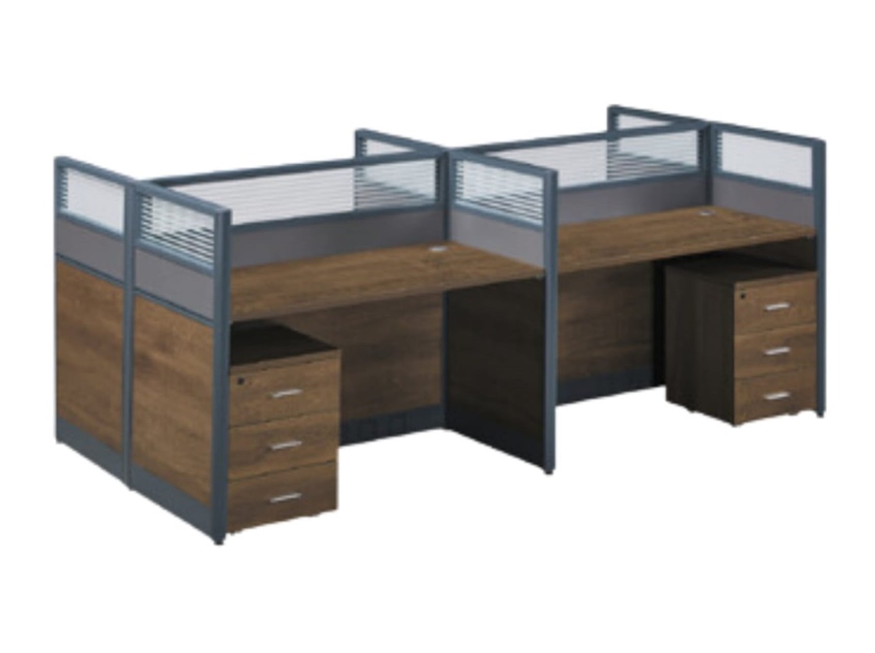 Workstation for 4 Persons | size: 240*120*110cm - Image 3