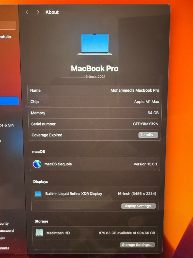 Apple M1 Max 16.2 inch - Image 4