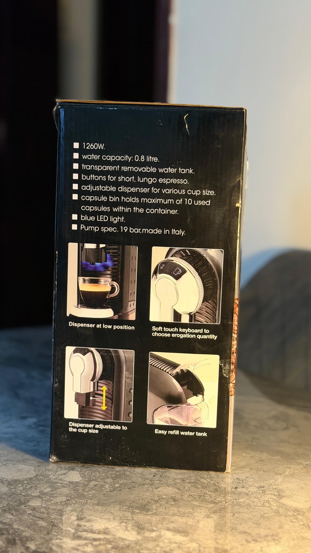 Brand New JAVA Espresso Coffee Machine – 19 Bar Italian Pump, 1260W, Brand new - Image 2