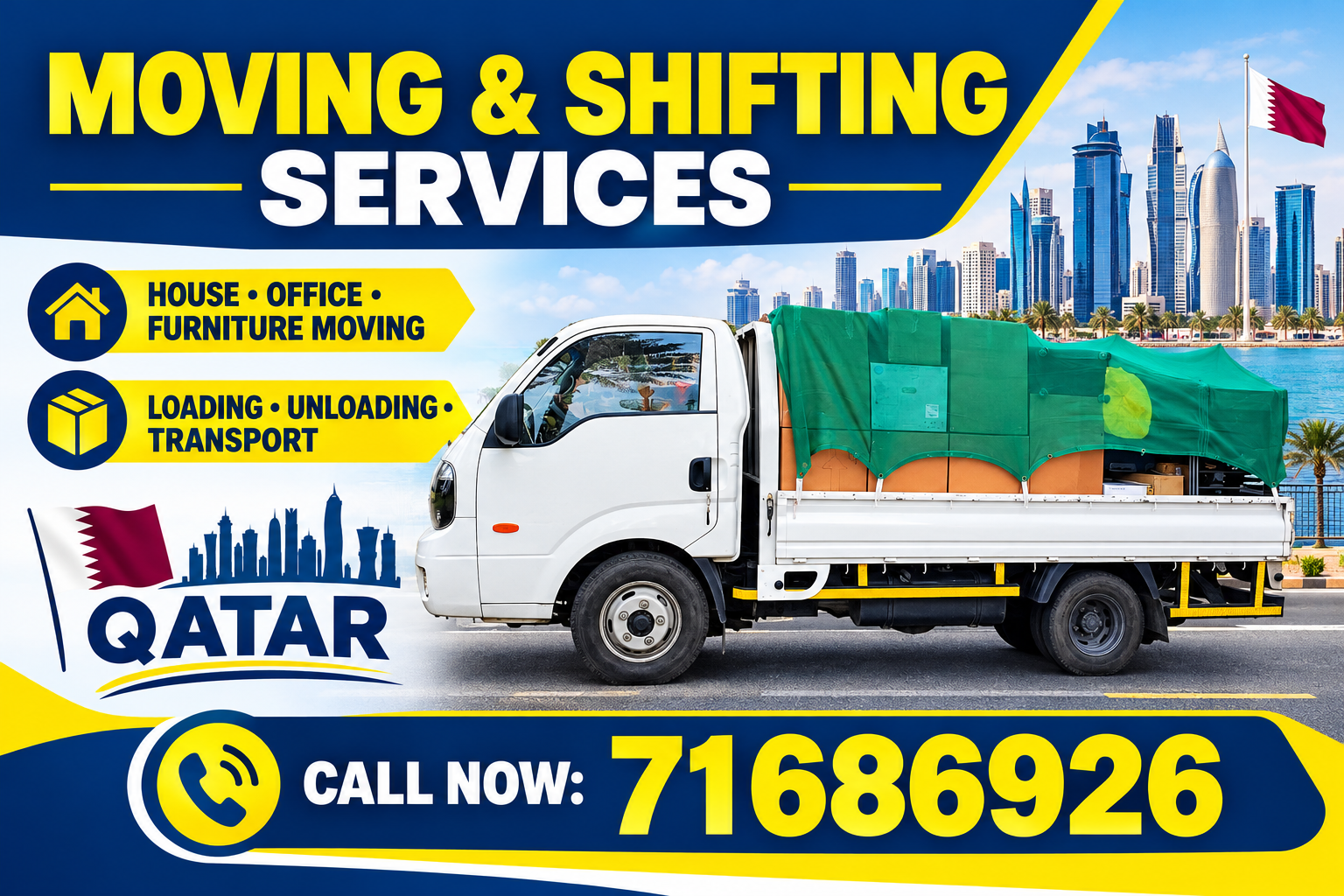 Shifting moving carpentry truck and pickup services - Maintenance Services