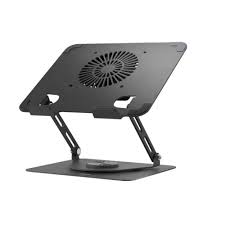 Green Lion Adjustable Laptop Stand with Cooling Fan - Image 1