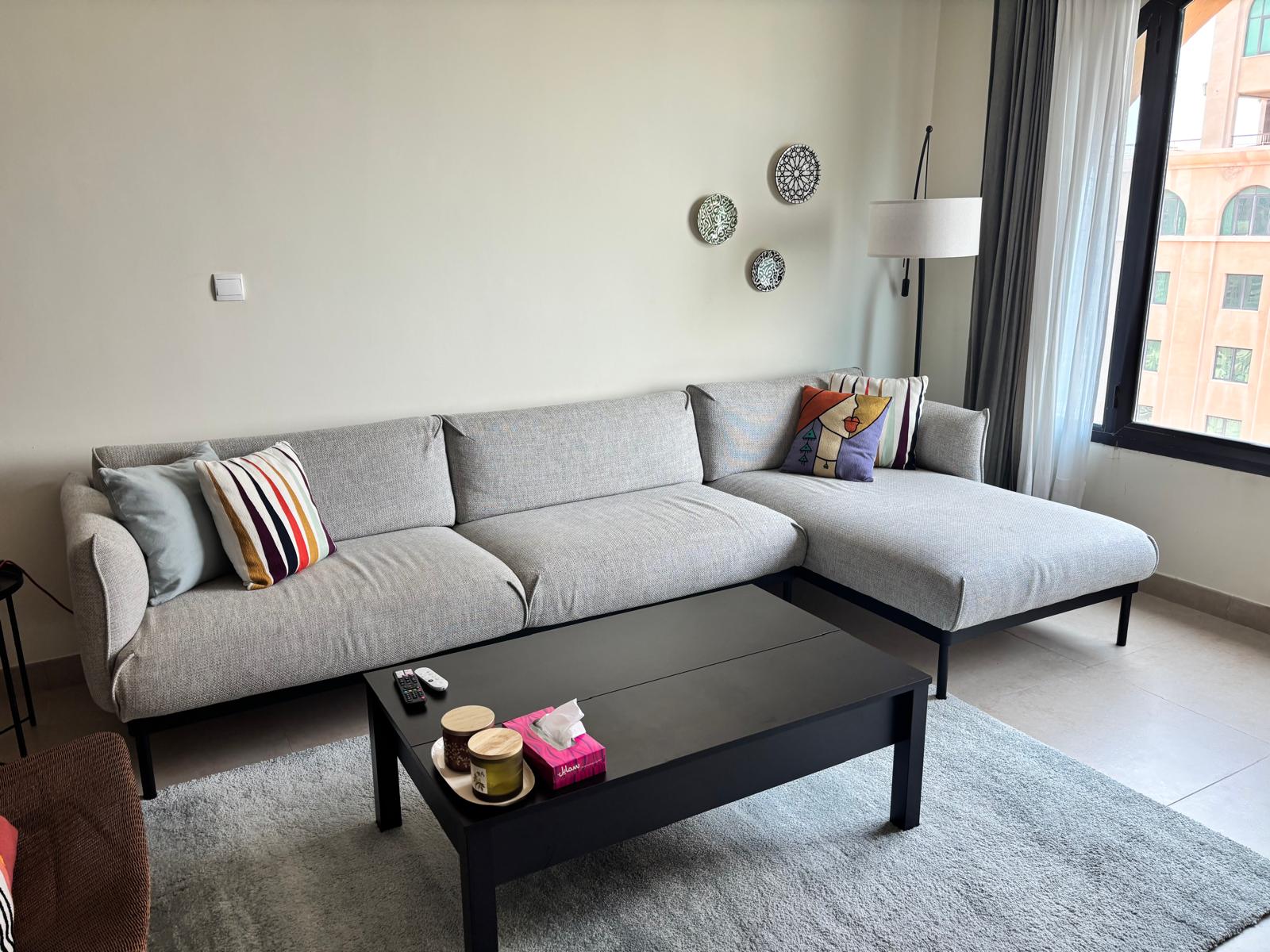 ÄPPLARYD 3-seat sofa with chaise longue in very good condition - Image 2