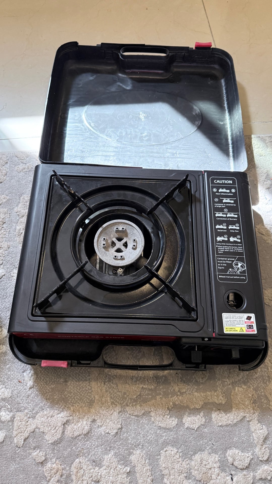 portable gas stove with carrying case - Image 3