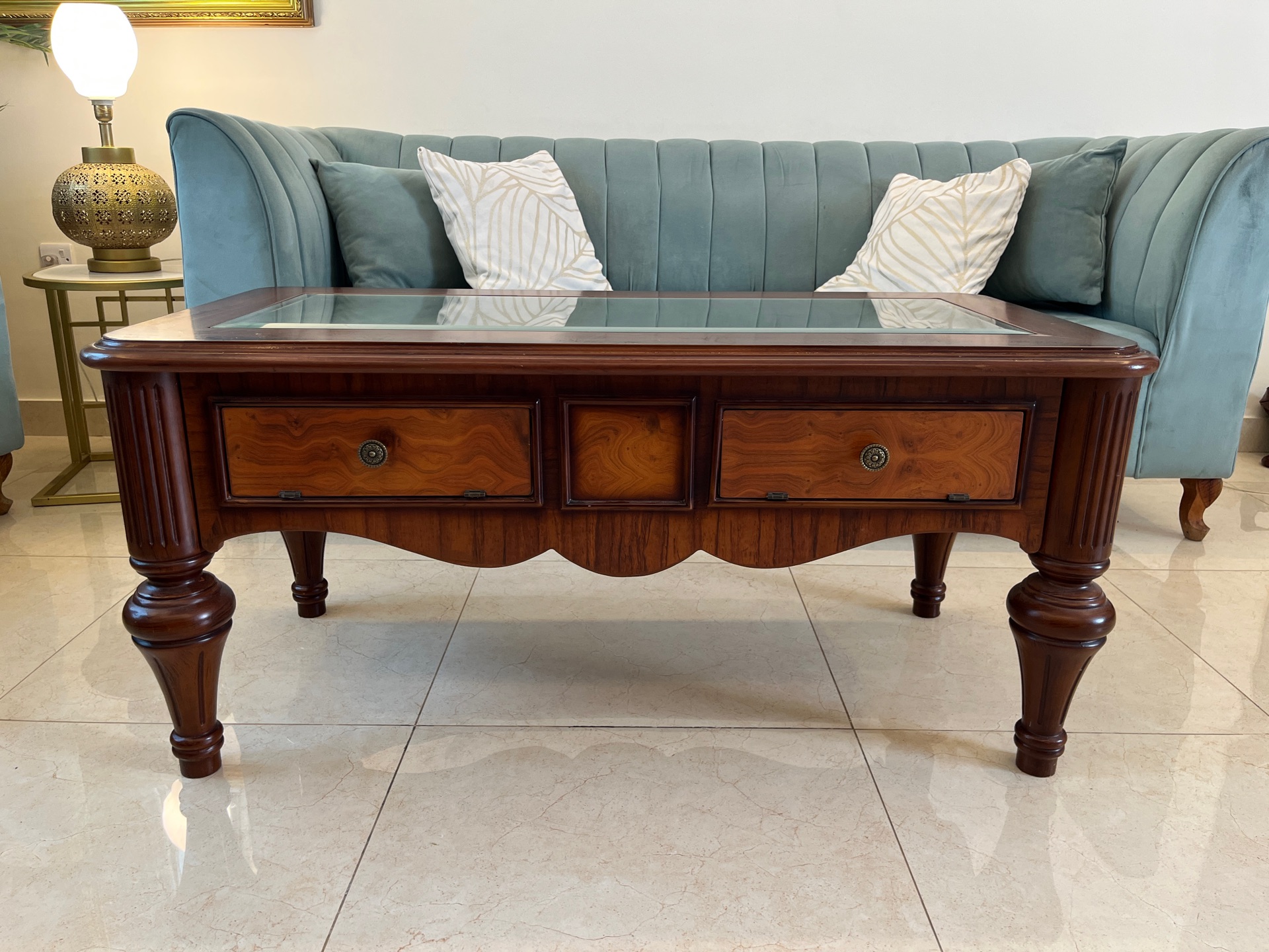 Elegant Wooden Tea Table – Excellent Condition - Image 1