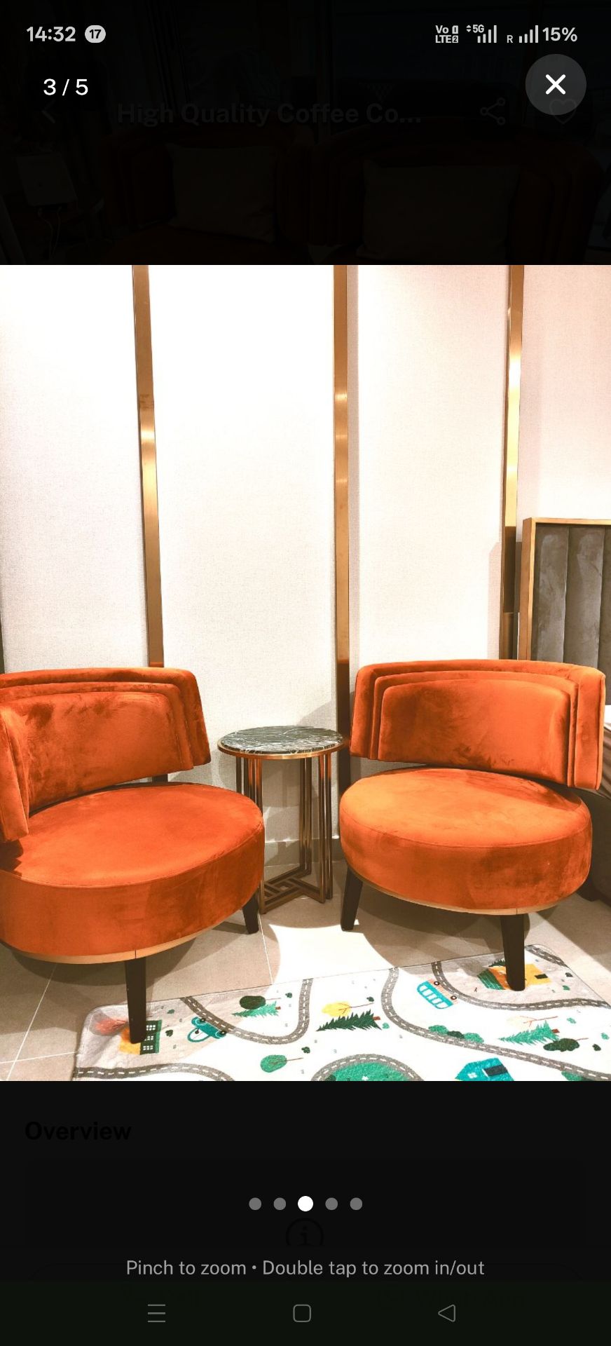 Coffee Table and Armchairs - Image 3