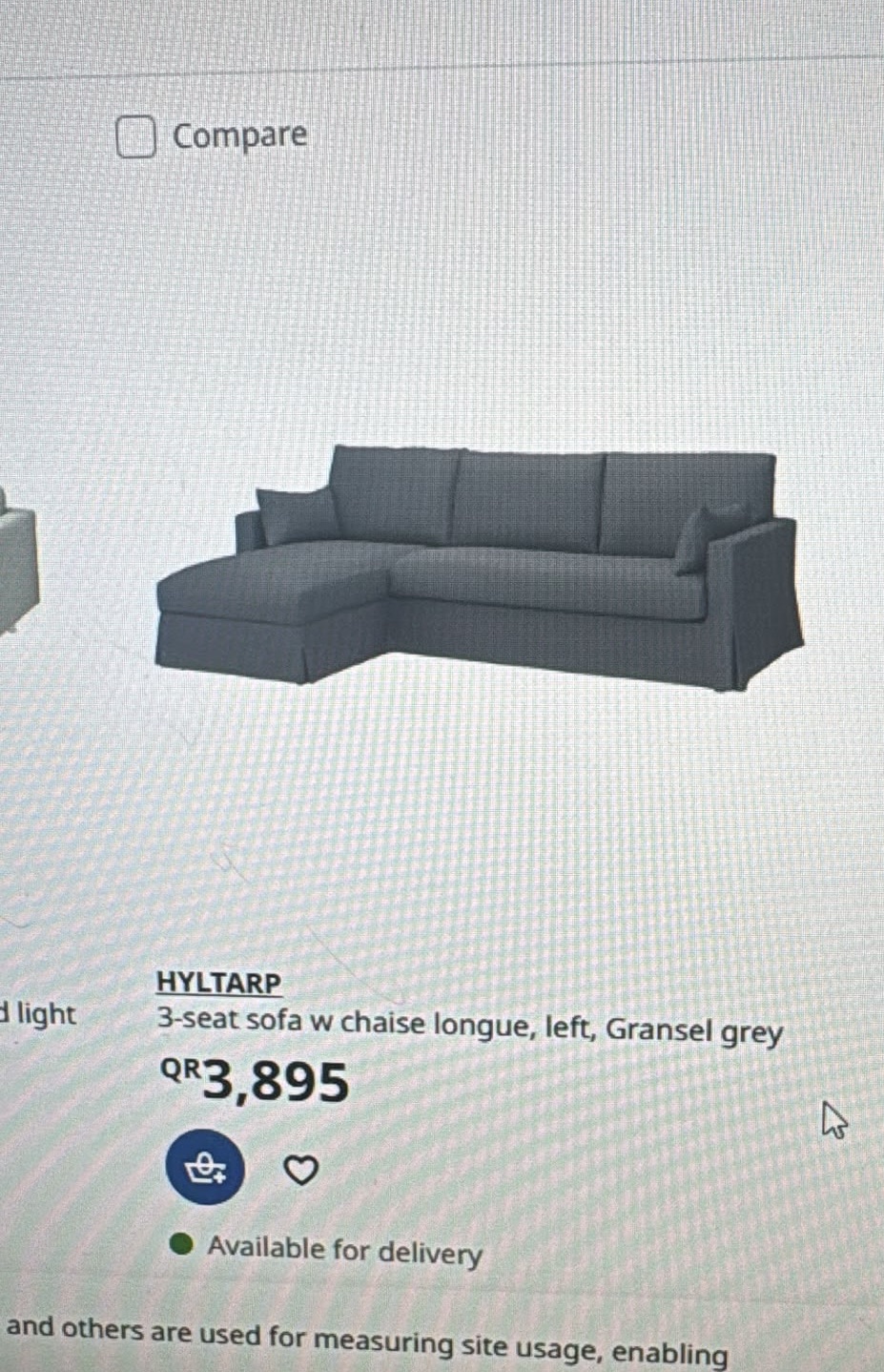 IKEA 3-Seater Sofa for Sale - Image 2
