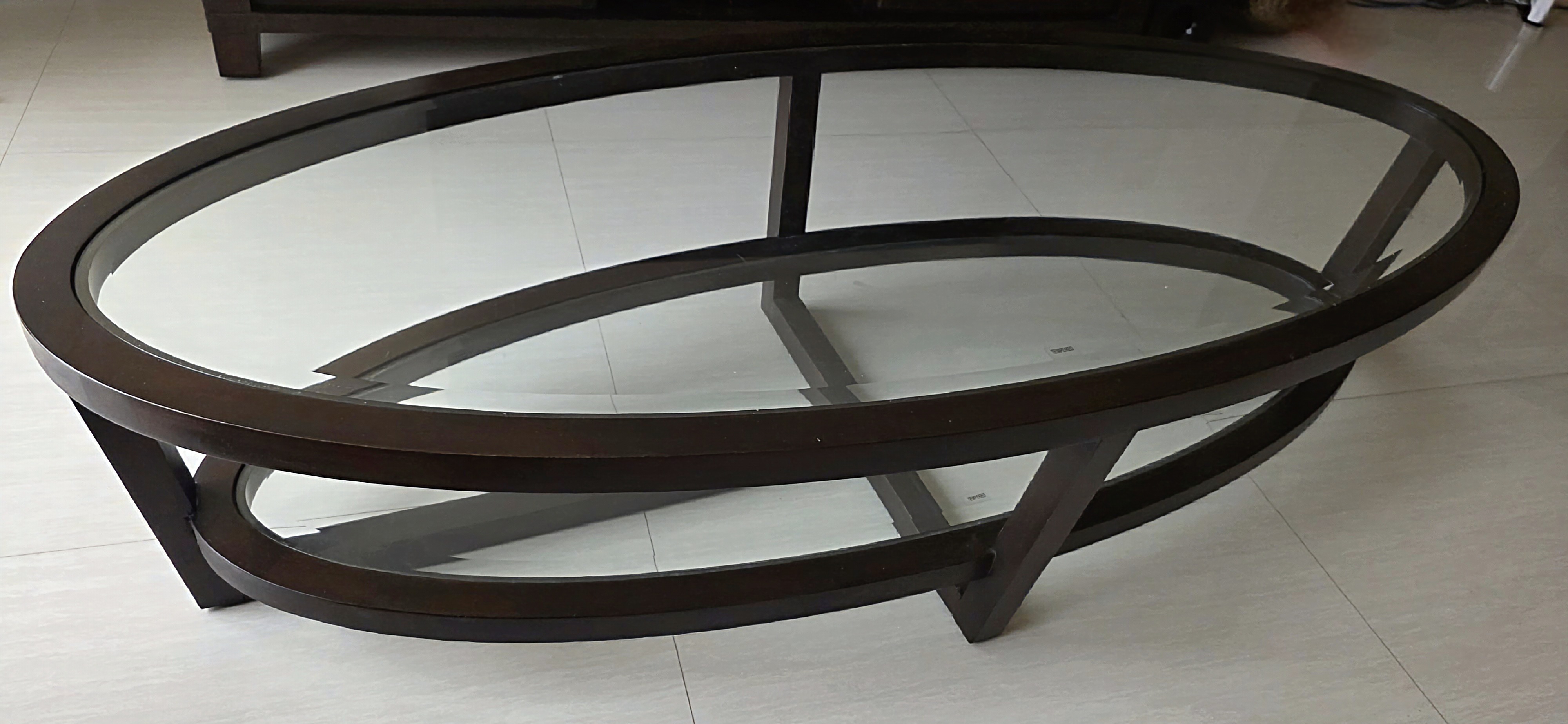 Living room table with glass cover - Image 4