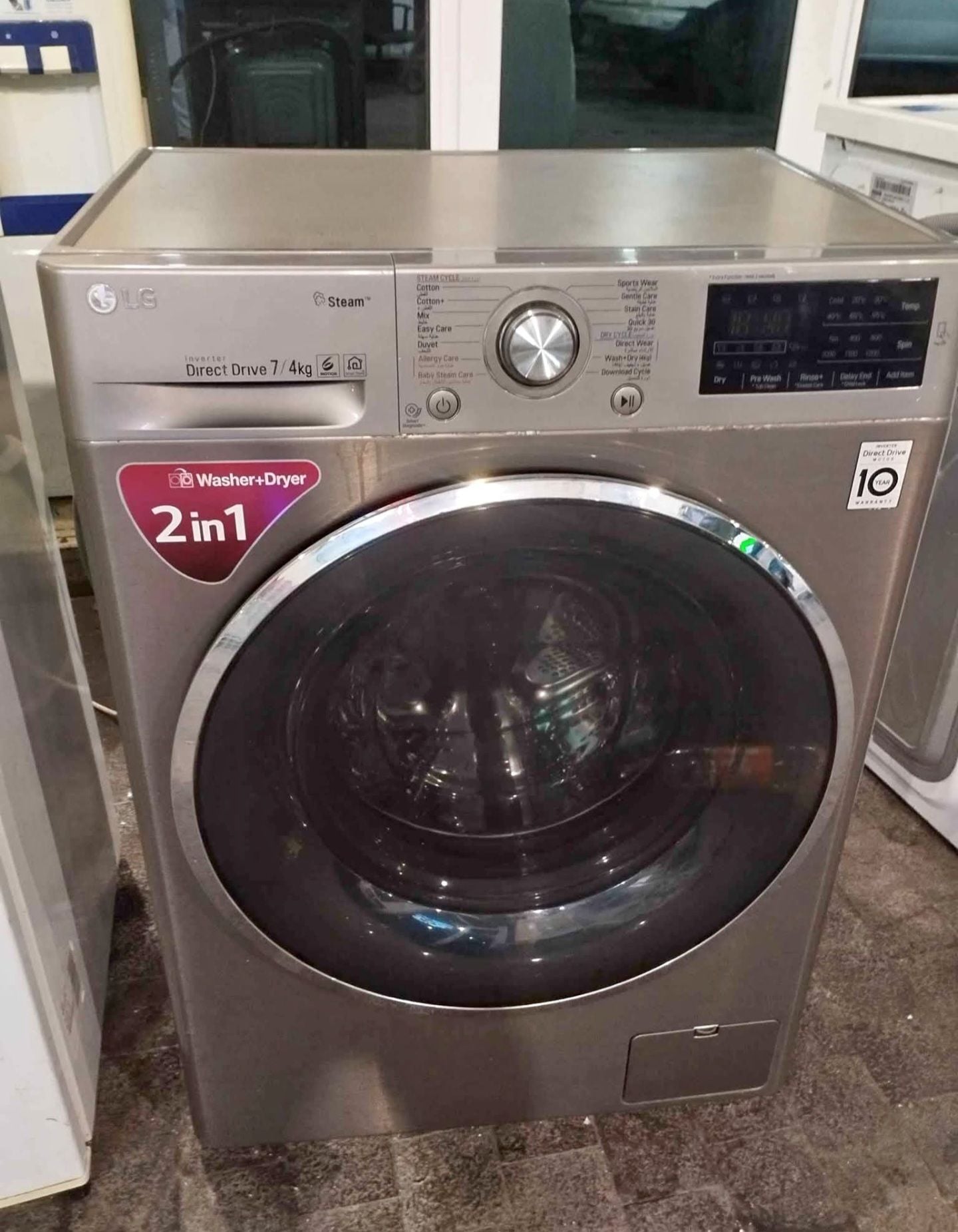 LG 2in1 Brand Washing Machine 7/4kg Front load Washing Machine - Image 1