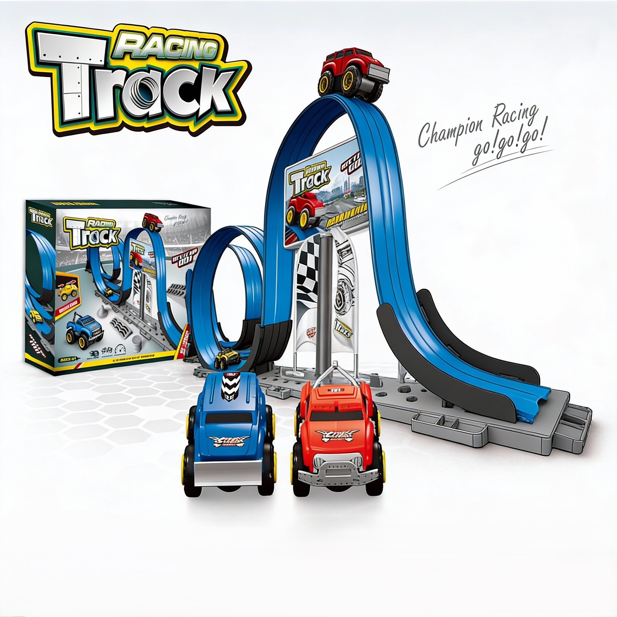 Racing Loop Track Car Set - Image 1