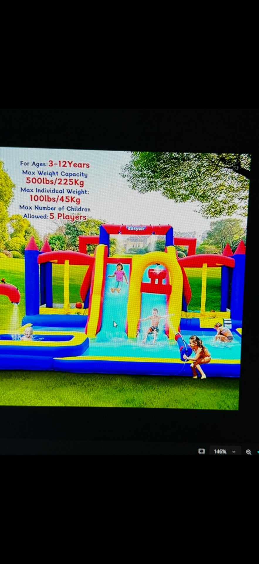 9 in 1 inflatable water park - Image 1