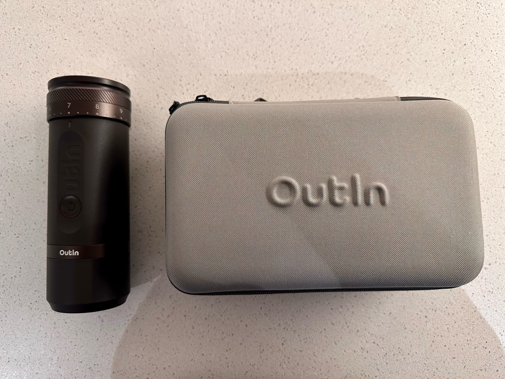 OutIn Nano Portable Espresso Maker + Fino Electric Grinder (Basket Plus) – Like  - Image 4