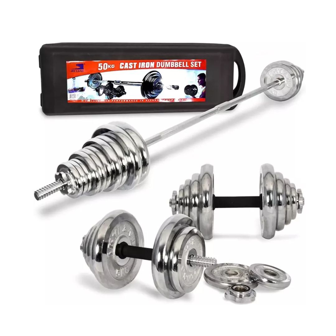50kg dumbbell chrome set - Image 1