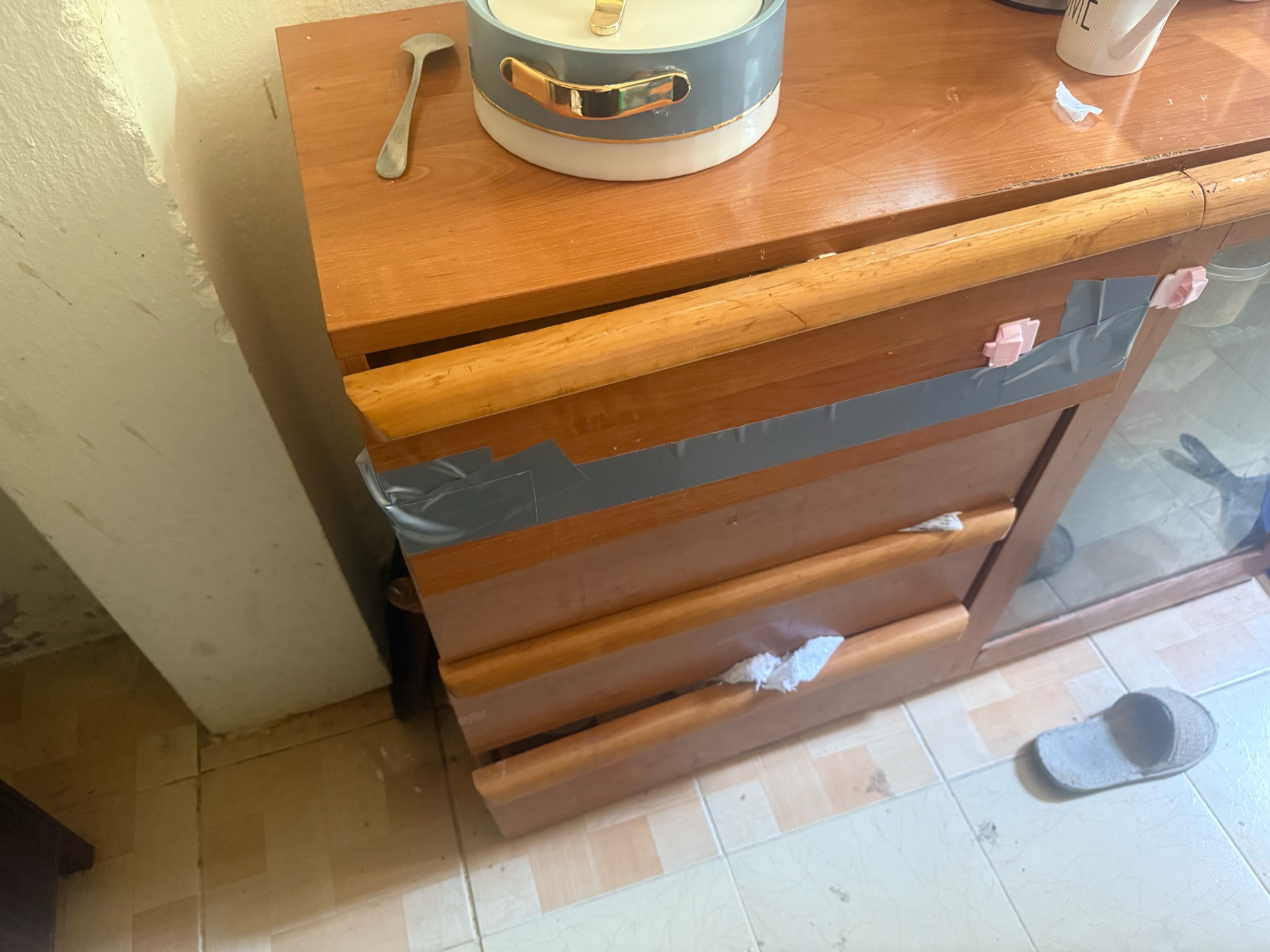 Gas Stove and Kitchen storage  - Image 2