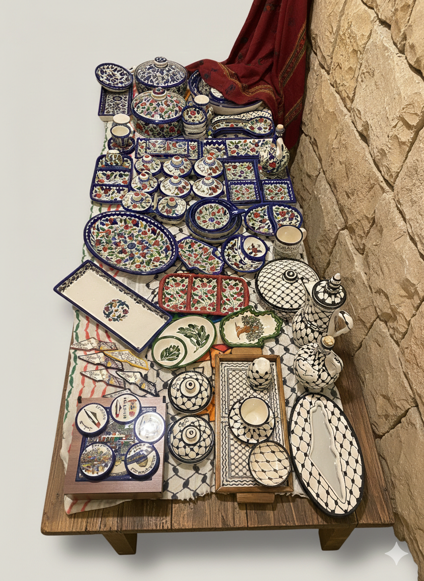 خزف فلسطيني يدوي Handmade Palestinian Pottery - Image 5