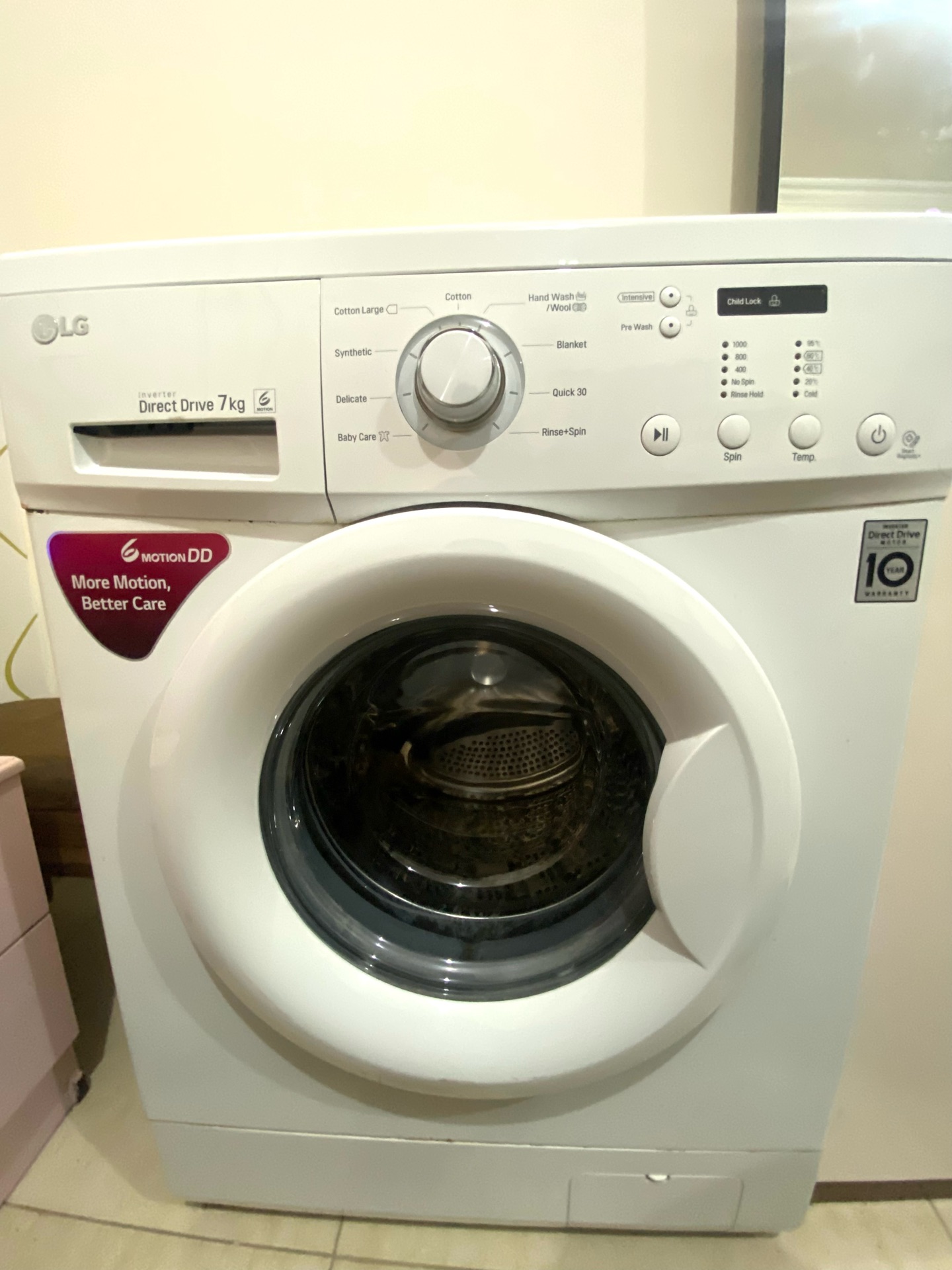 LG Direct Drive 7Kg Washing Machine - Image 5