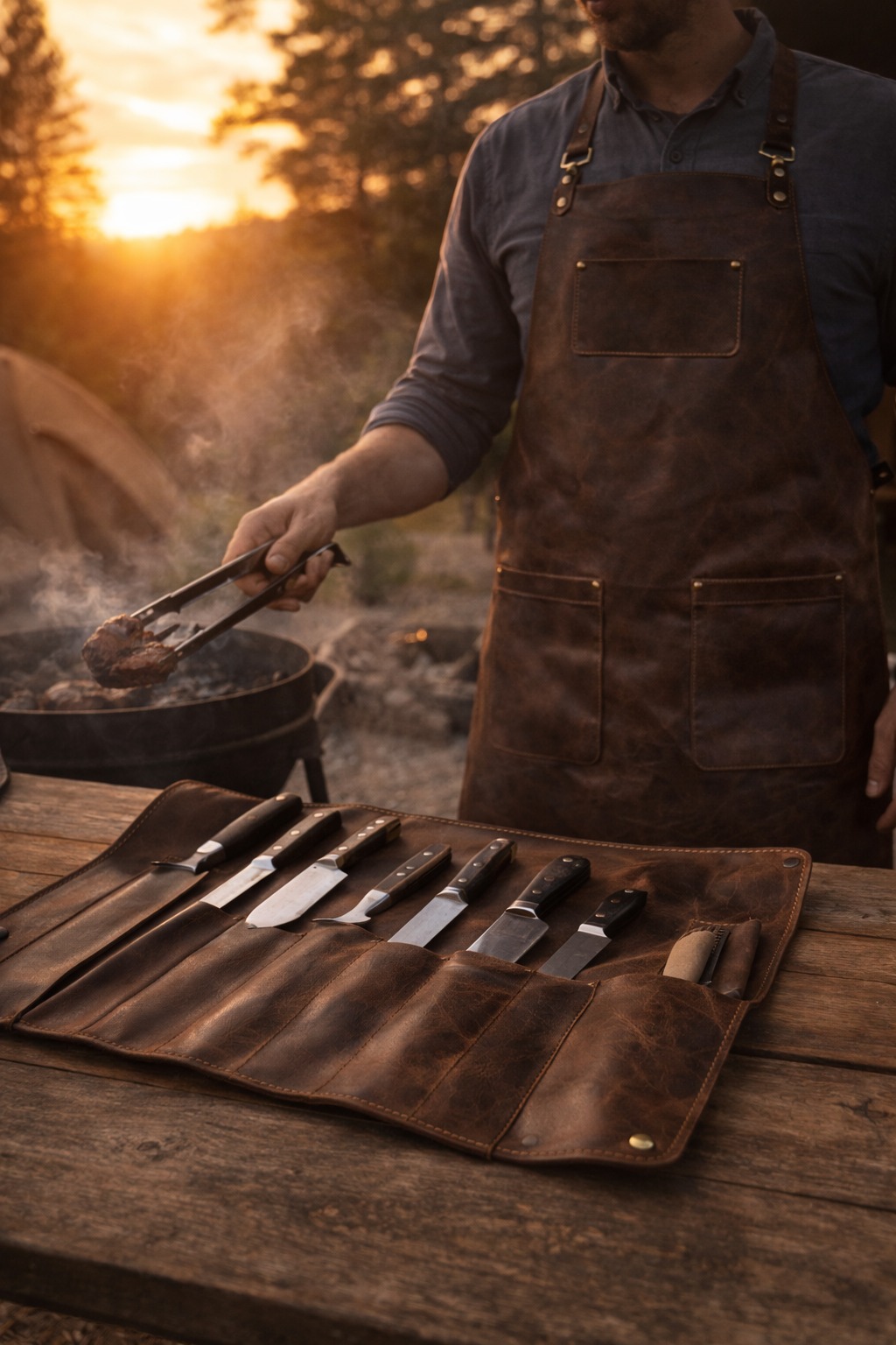 The Artisan Chef Signature Set - Hand Stitched Leather - Image 7