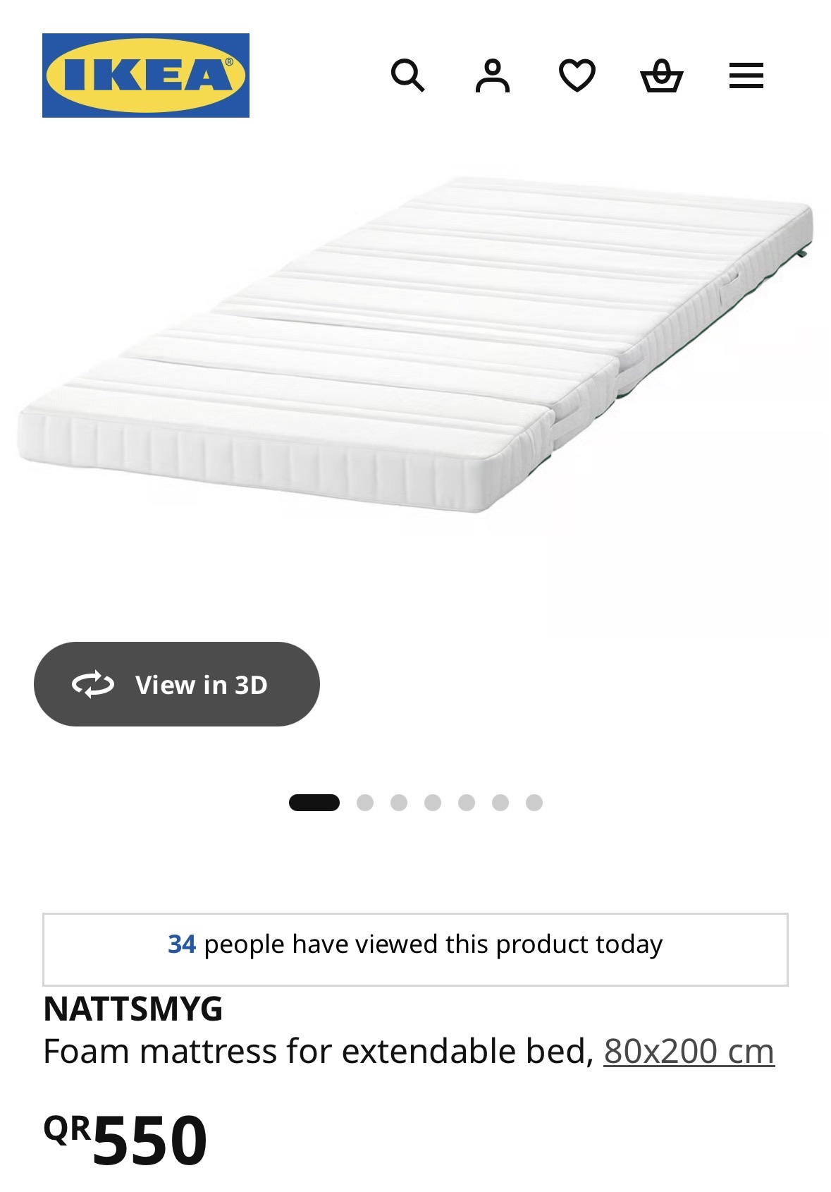 Ikea Kids Extendable Bed - Busunge with Mattress - Image 4
