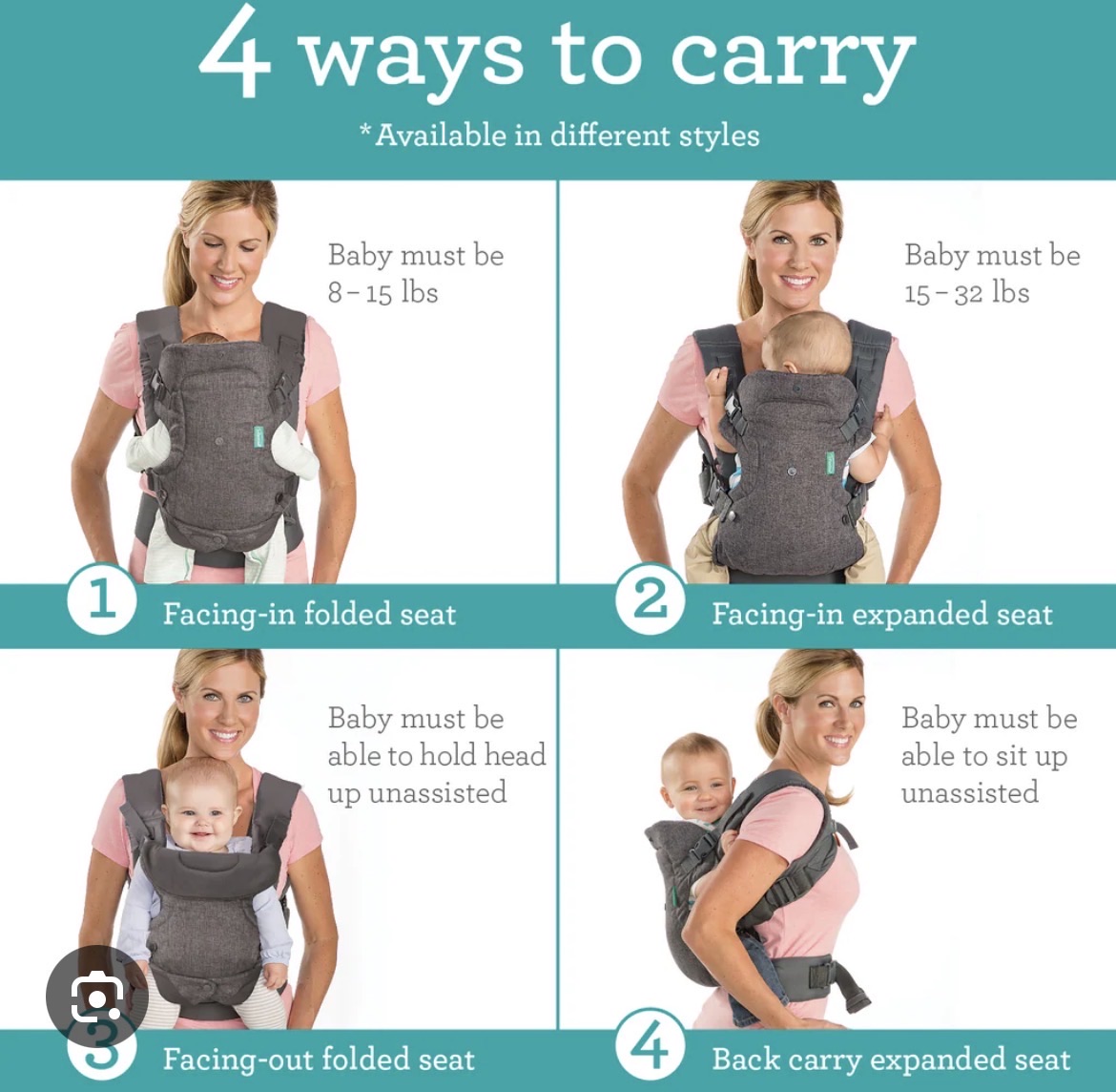 Infantino convertible baby carrier. - Image 4