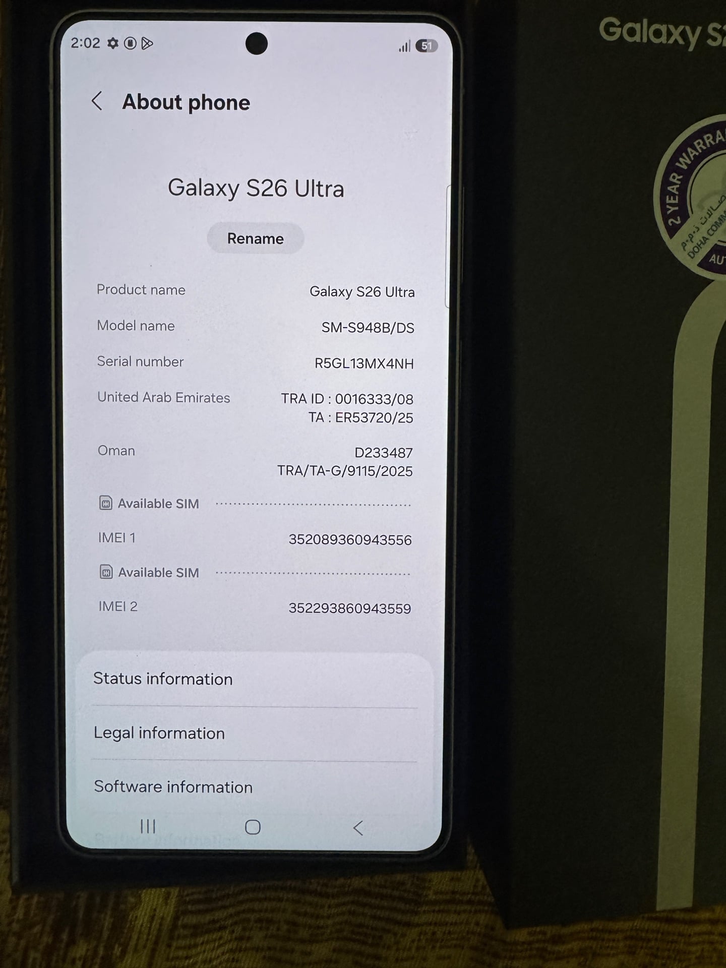 Samsung S26 Ultra 512gb - Image 3