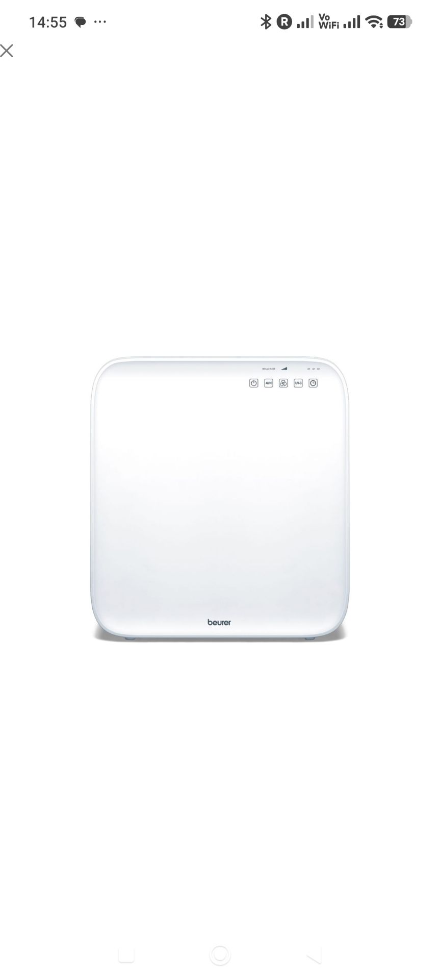 Beurer Air Purifier for Healthy (Perfect Condition, like new, one year old.) - Image 6