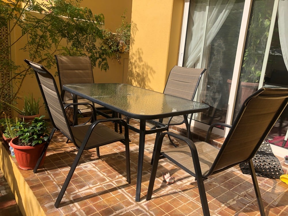 Garden table with chair same as new - Image 3