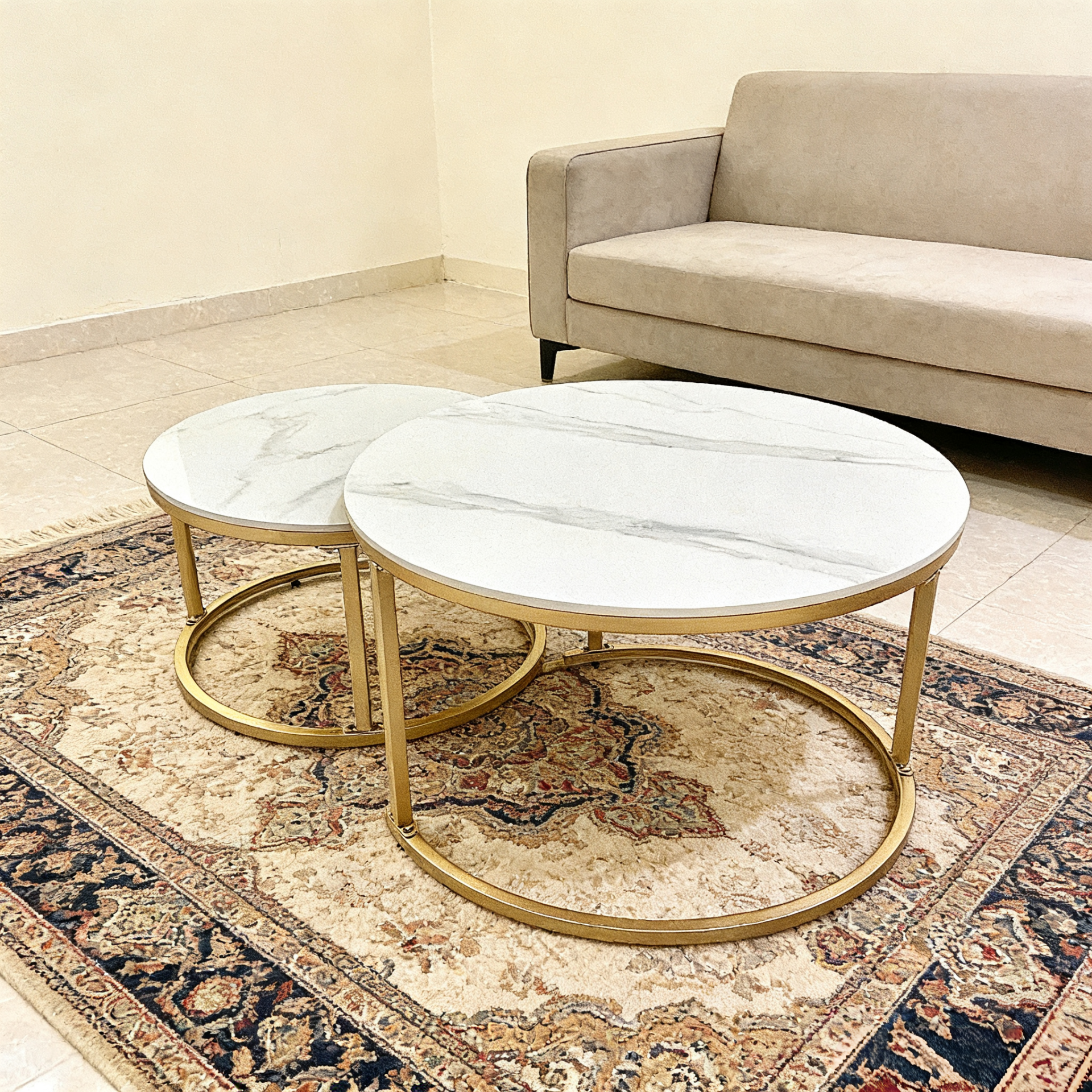 Coffee table, end table, marble table, living room table, furniture - Image 4