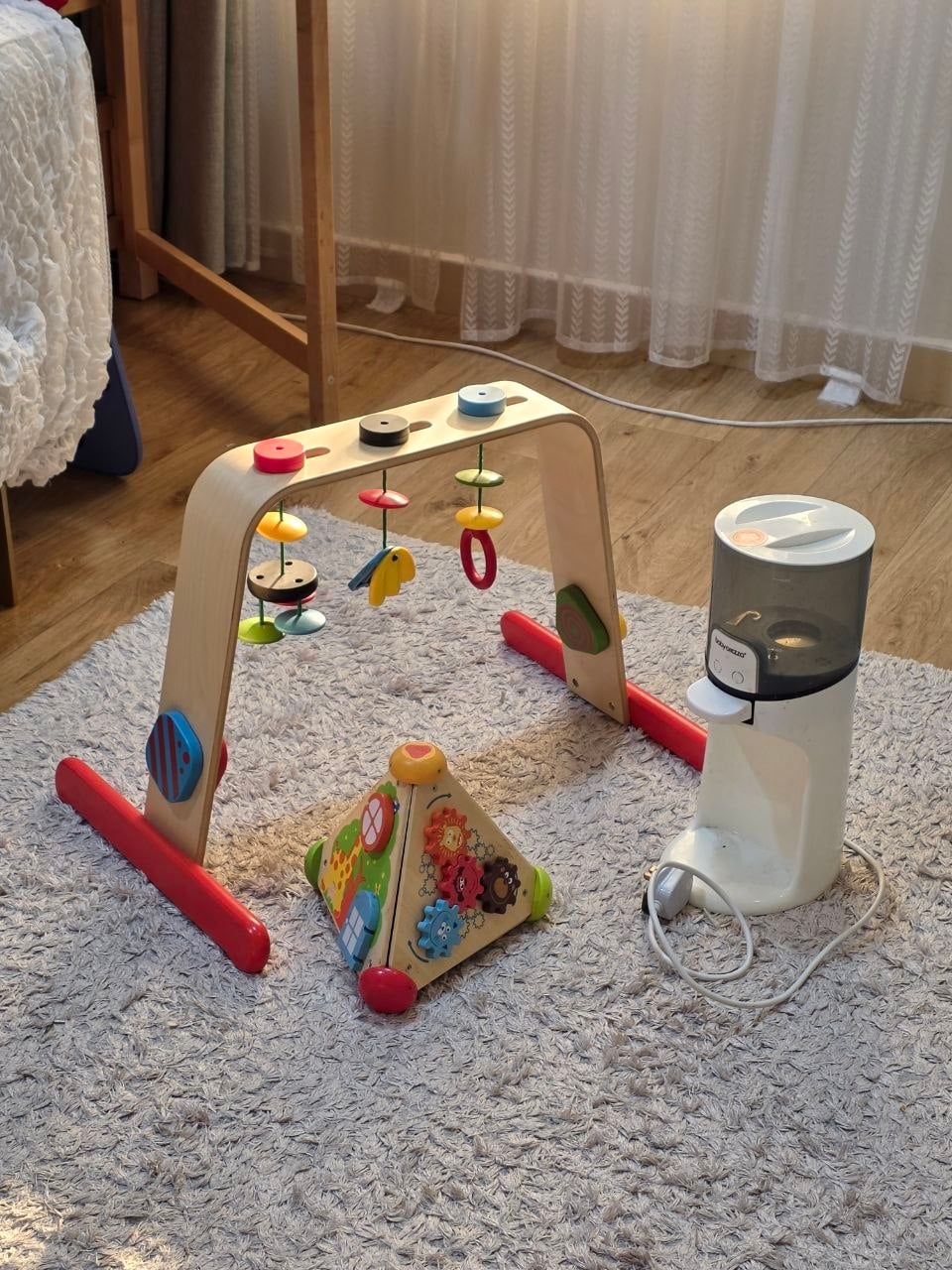 4moms Swing, Ikea Baby Gym toy, Baby Brezza Instant Warmer + Free Toys - Image 2