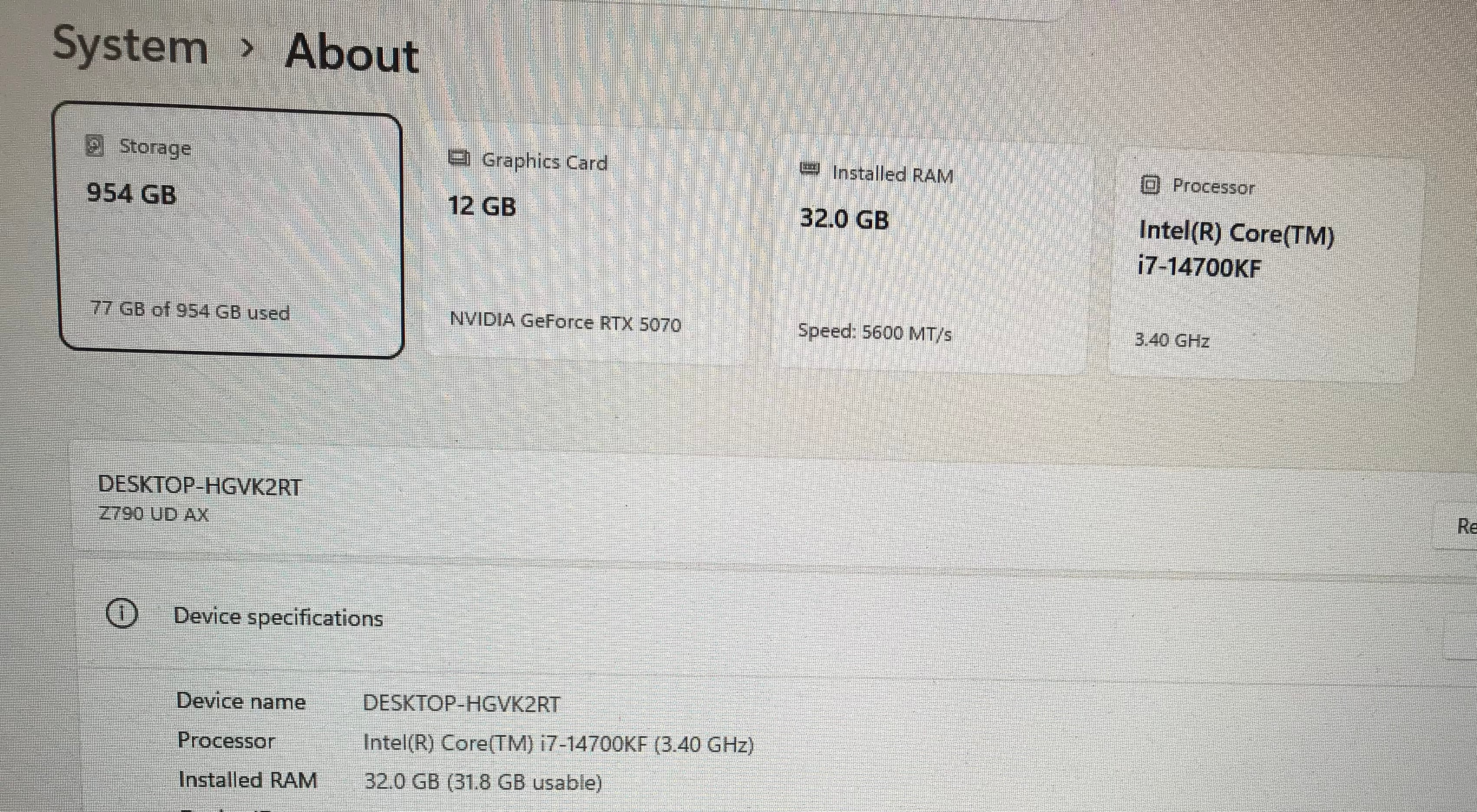 Gaming Pc i7 14th Gen / RTX 5070 - Image 6
