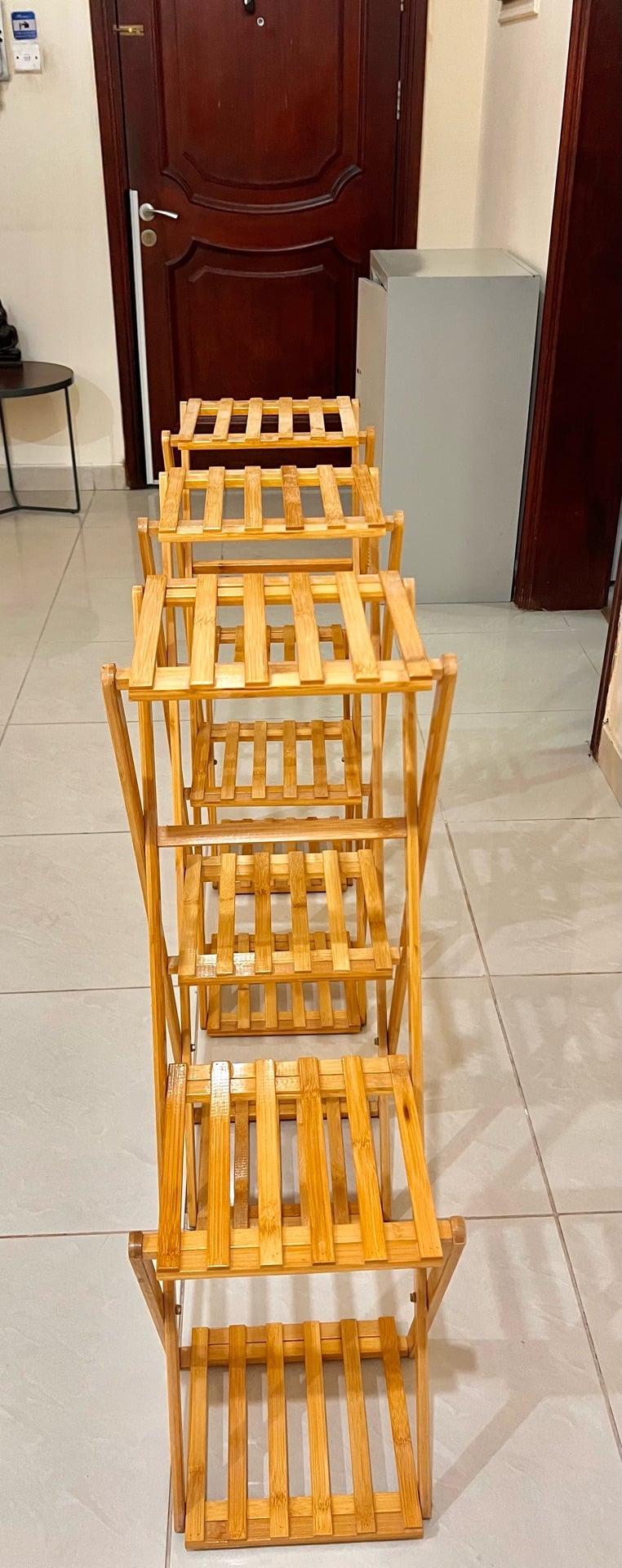 Wooden zig zag plant stand - Image 4